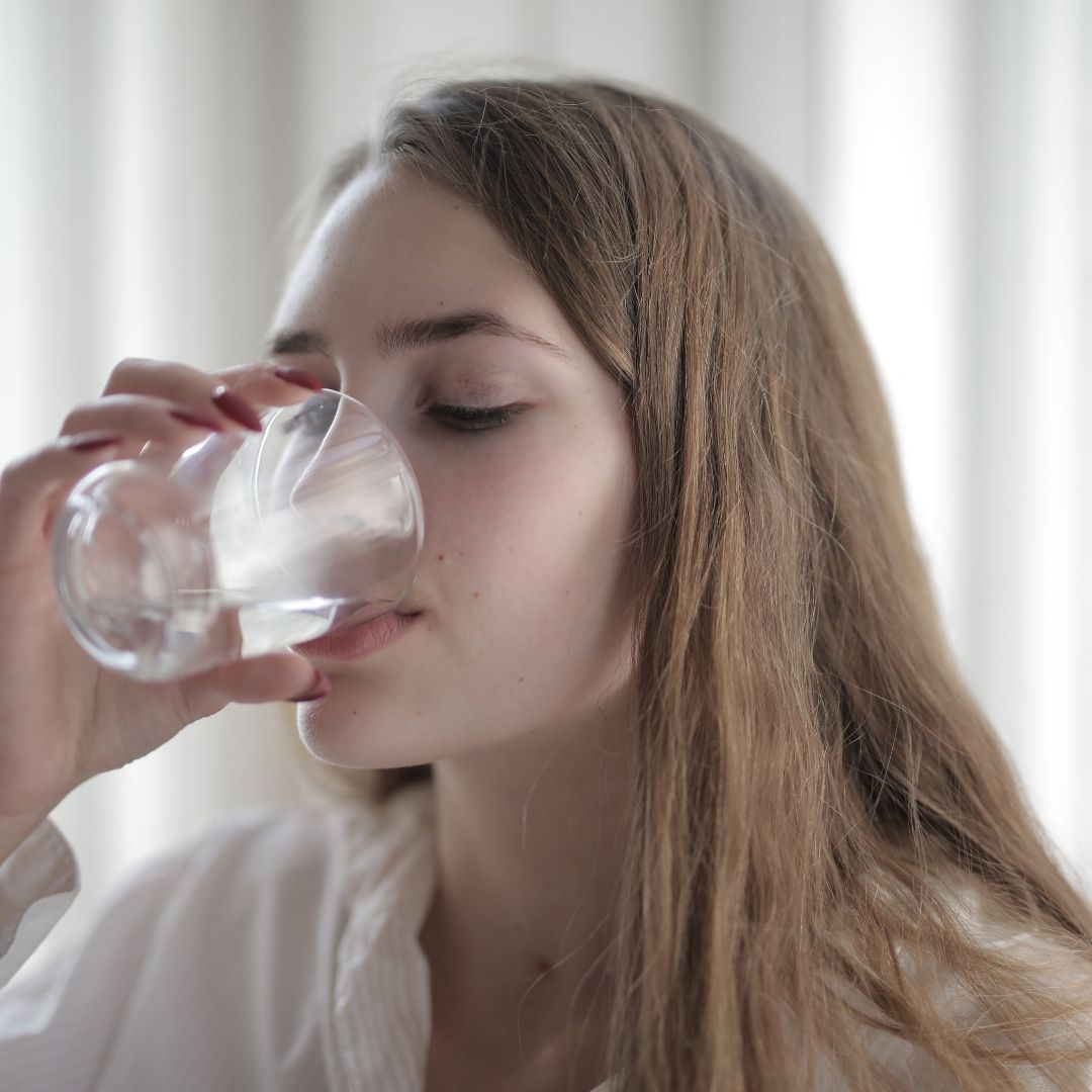 Person Drinking Water