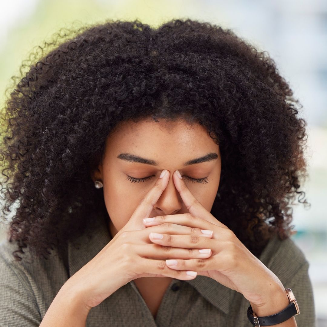 Person With Nasal Spray